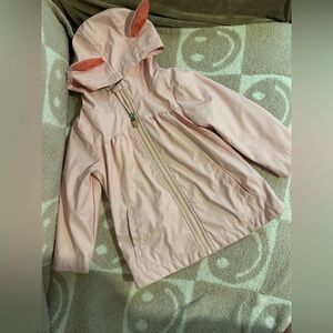 Cat and Jack Pink Hooded Rain Jacket